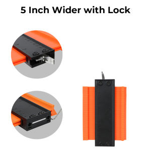 Adjustable Lock Alloy Edge Shaping Wood Measure Ruler Laminate Tiles Meethulp Gauge Contour Gauge Profile Duplicator Tool
