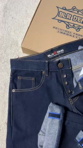 DENIM 16Oz SELVEDGE CELANA JEANS PRIA PANJANG RAW DENIM SELVEDGE ACCENT ASLI FULL BUTTON FLY KANCING