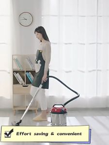 Vacuum Cleaner Powerful Suction Household 1200W Stainless Steel Canister Vacuum Cleaners for House Bed Car Sofa Wet and Dry Low Noise Dust Vacuum