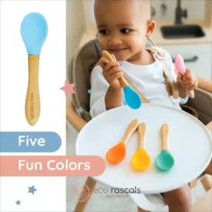 Ecorascals Bamboo Spoon Set - Peralatan Makan Anak