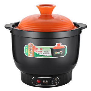 Large Capacity Ceramic Electric Stew Pot Integrated Soup Cooking Health Nutritious Sand Pot Family Use Anti-Dry Burning
