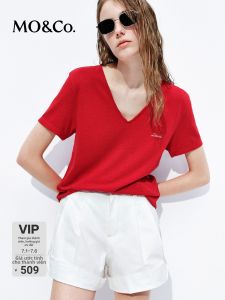 MO&Co. | Short Sleeve Flax Cooling 3A Antibacterial T-shirt