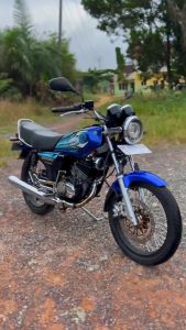 Striping Stiker Polet List Motor Yamaha RX King 2007 Biru + Satu Set Emblem + Bonus Stiker OK + Stiker Garansi 3 Tahun Ori Kualitas Terbaik Ter Murah Barokah Sticker