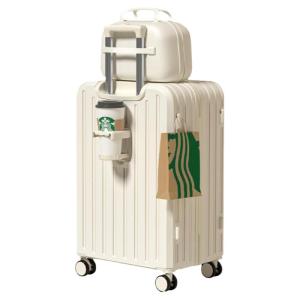 MIMANI | Thickened Password Lock Womens Luggage Carry-on Travel Suitcase Durable Mother-Child Design Fashionable Hardshell Suitcase