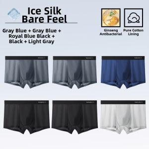 Nanjiren | Seamless Boxer Briefs Ice Silk Underwear