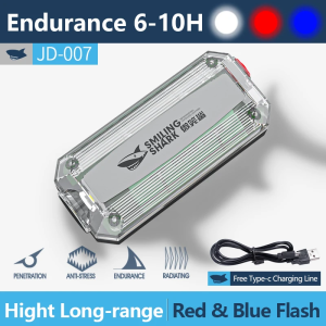 Bicycle LED Light USB Rechargeable Cycling Taillight Helmet Lamp Shoulder Clip Red Blue Warning Flashlight For Camping Running