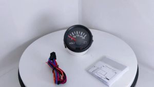 52mm Water Temperature 0-10Bar Oil Pressure 0-190 240-33 ohm Fuel Level Meter 8-16V Voltmeter with Red Backlight for Ships Car