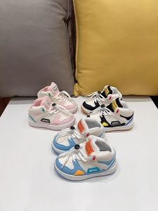 NEW Korea kids sports shoes Boys high top small white shoes girls shoes non slip and versatile
