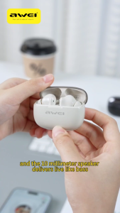 Awei T51 Sport Wireless Earbuds Hifi Stereo Sound Earphone Sport Headphone Sport Earbuds Awei Bluetooth Earbuds