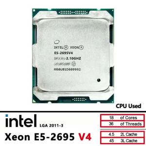 Intel | CPU Máy Chủ Intel Xeon E5 2695 V4 2.1GHz 18 Nhân 45M 120W LGA 2011-3 Đã Qua Sử Dụng Bộ Xử Lý 14nm Hỗ Trợ DDR4 Cho Máy Trạm