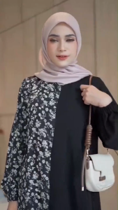 Aura Abaya Dress Muslimah Abaya Dubai Belinda (Busui)