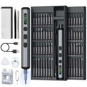 Bộ Tua Vít Điện Không Dây Chính Xác 68 Trong 1 Với 64 Mũi Khoan S2 5 Mức Cài Đặt Mô-men Xoắn Đèn LED Bộ Dụng Cụ Sửa Chữa Cầm Tay Cho Việc Tự Làm Tại Nhà