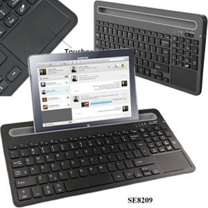 Rechargeable Bluetooth Keyboard with Touchpad and Numeric Keypad