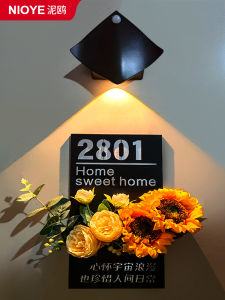 Induction Wall Lamp Rechargeable Step Light Night Light Stairwell Entrance Hallway Entrance Door Number Induction Light