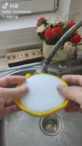 Double Side Dishwashing Sponge Dishwashing Scrub and Sponge Dish Wash Sponges for Kitchen Household Cleaning Kitchen Tools