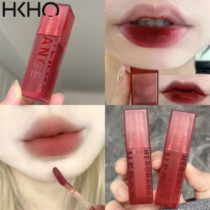 HKHO กำมะหยี่นูมอกลิปเคลือบริมฝีปากคงทนลิปสติกกันน้ำลิปโคลน
