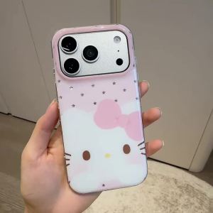 Sanrio | Sanrio Hello Kitty Star Phone Case For iPhone 15 16 17 Pro Max Large Camera Window Cute Cartoon Shockproof Soft Cover For Girls