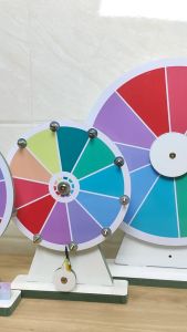 Lucky Wheel Vòng quay may mắn trúng thưởng 10 ô họa tiết đa sắc làm sự kiện xổ số chương trình sale khuyến mã