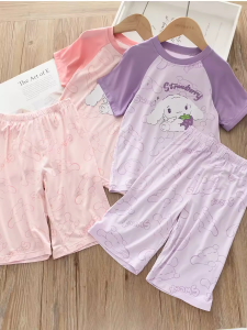 Summer Thin Cartoon Children's Sleepwear & Home Clothes: A Guide for Primary School Girls