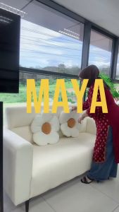 F&F: MAYA minimalist sofa with Anti-Scratching Leather /sofa 3 seater/sofa 2 seater/sofa ruang tamu