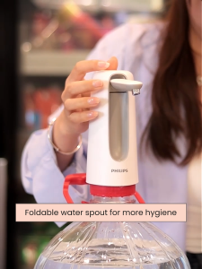 Philips Foldable Water Pump - 1.2L/min Quick Dispensing 1500mAh Food-Grade BPA-Free Dustproof