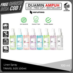 LINEN SPRAY HARUMIKA ANTI BACTERIAL SERBAGUNA (BUY 1 GET 1) 100ML ROOM REFRESHER Solusi Tidur Lelap Parfume Parfum Spray Kasur Ruangan Atasi Imsonia Depresi Stres Membasmi Bakteri dan Kuman Aroma SWEET VANILLA / ROYAL PARIS / DEEP OCEAN Pengharum Bantal d