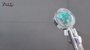 Bathroom Shower Head Water Saving Flow 360 Degrees Rotating High Pressure Spray Nozzle