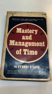 Mastery and Management of Time | old unused book | business &economic book |time management