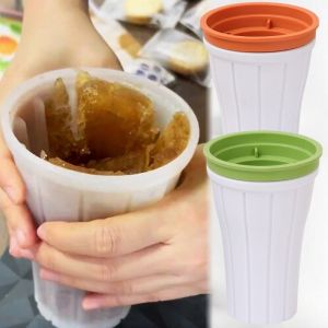 150ml Slushy Cup Refrigerator Frozen Smoothie Maker Squeeze Cup Homemade DIY Milkshake Slushie Cup