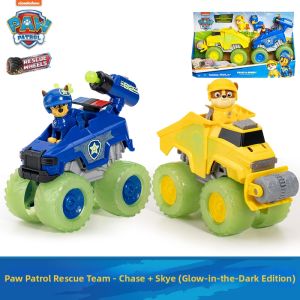 Paw Patrol | Night Glow Patrol & Engineering Vehicle Playset