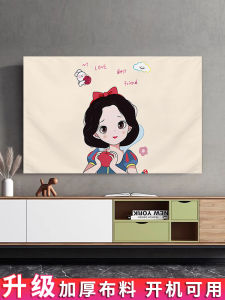 TV Dust Cover Sets Cartoon Accessible Luxury 65-Inch 55-Inch Wall-Mounted 2024 New Arrival LCD Cover Cloth Cover