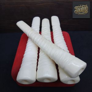 once pipa sedotan tulang sapi model oval ulir A584