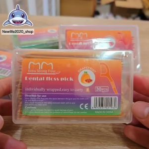ไหมขัดฟันด้ามจับ แบบซองแยก 30 ชิ้น มีกลิ่น (ส่งจากไทย)