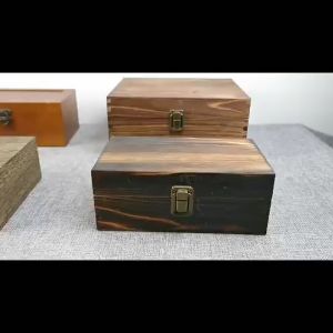 Home Decoration With Slide Top Jewelry Case Unfinished Wooden Box Jewelry Organizer Case Storage Box Beads Container