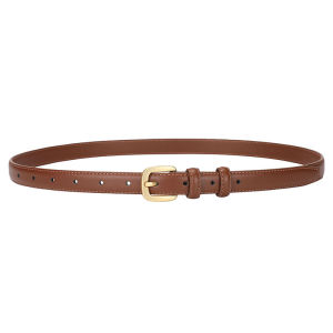 Sleek & Stylish Black Leather Belt