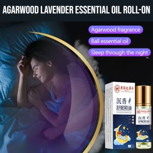 Agarwood Lavender Essential Oil Roll-On Incense Sleeping Oil Natural Plant Sleep-Aiding Essence Oil Peaceful Sleep Relieve Stress