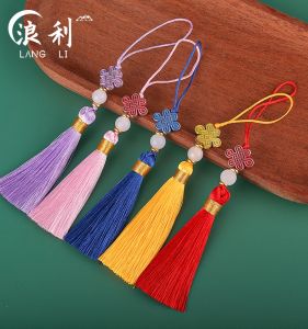 Tibetan Blue Glazed Metal Bookmarks Ancient Style Fan Pendants DIY Embellishments for Hanfu Clothing And Ornament Accessories