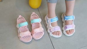 Dép Sandal bé gái Xăng đan đi học bé gái siêu nhẹ Dép quai hậu bé gái thoáng khí êm chân đế chống trơn trượt - Mẫu mới ON124