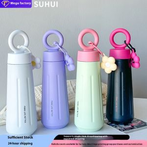 New 316 Stainless Steel Insulated Cup High Appearance Level Flower-handled Portable Petal Water Cup Cute Sports Water Cup