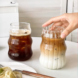 530ml Cloud Cup Ins Coffee Juice Tea Glass Cup Household High Borosilicate Glass Milk Tea Cup