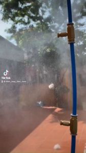 bộ bơm phun sương mini 12v - 5 béc (chọn bộ như hình) | bộ máy bơm phun sương | bộ máy bơm áp lực phun sương | bộ máy bơm tưới lantưới cây | béc phun sương | bom phun sương làm mát | bơm phun sương tăng áp 12v