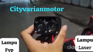 Aksesoris Lampu Motor: Lampu Tembak Sorot LED SQL2 Warna Putih Kuning