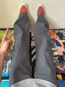 Deep Grey Quick Dry Paratrooper Work Pants Men Summer Thin American Retro Pleated Outdoor Straight Leg Trousers Casual Pants