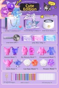 Feiyu | Stress Relief DIY Jelly Wax Craft Toy for Girls Birthday Gift Set