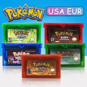 Bandai | GBA Game Pokemon Series 32 Bit Video Game Cartridge Console Card Pokemon Emerald Ruby FireRed LeafGreen Sapphire Multi-language