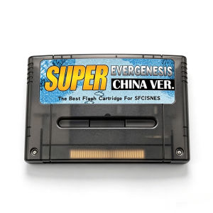 Super EverGenesis Flash Cartridge Compatible With SFC SNES Game Console Support Mini SD Retro Game Card For 16‑Bit Game System
