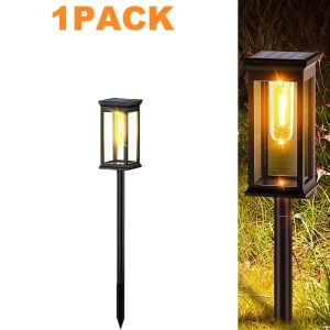 Solar Outdoor LED Lighting Tungsten Light IP65 Waterproof Long Endurance Garden Lawn Light Solar Landscape Lights for Yard