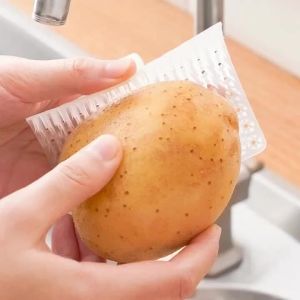 Kitchen Cleaning Brush Set Food-Grade Dish Scrubber Gap Crevice Brush for Fruits Vegetables Pot Dish Random Color