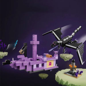 Compatible Brick Sets My Mini World Game Series Building Blocks The Ender Dragon and The End Ship Model Toys for Kids Gift 21264