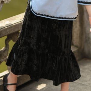 Bộ Trang Phục Hanfu Màu Đỏ Cho Bé Gái Bộ Trang Phục Truyền Thống Trung Hoa Phong Cách Mãn Châu Cho Bé Gái Mùa Thu Bộ Đồ Trẻ Em